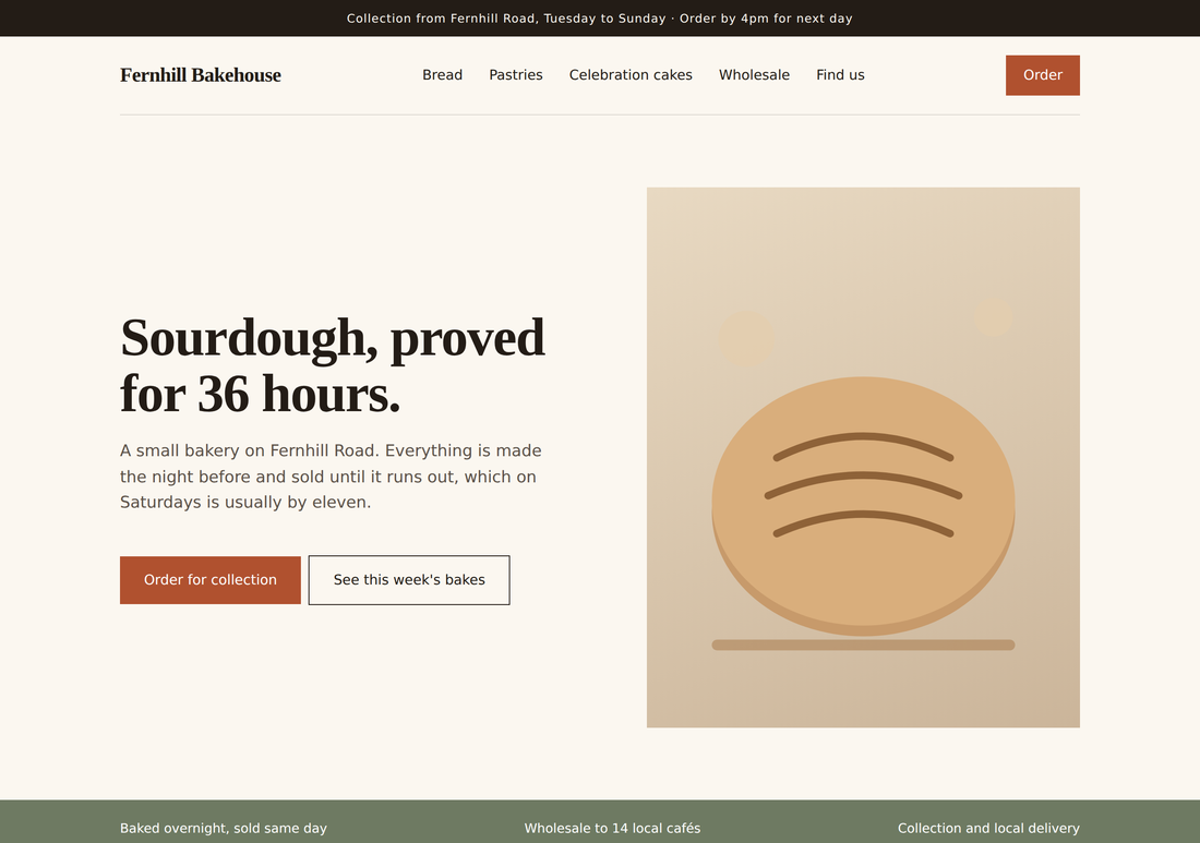 Fernhill Bakehouse design concept